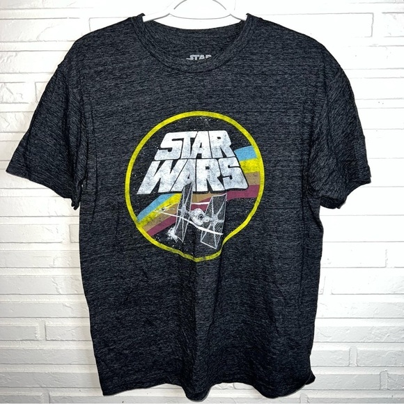 Mad Engine Star Wars Tie Fighter Charcoal T-Shirt, Men’s Size Medium - Picture 2 of 7
